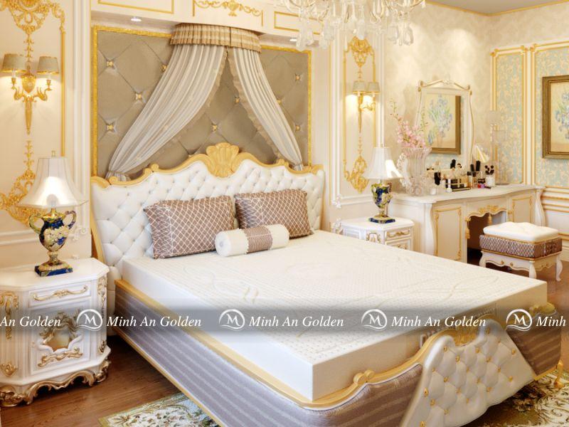 Đệm cao su Diamond Luxury hỗ trợ cột sống, giảm áp lực và mang lại giấc ngủ sâu Đệm cao su Diamond Luxury hỗ trợ cột sống, giảm áp lực và mang lại giấc ngủ sâu