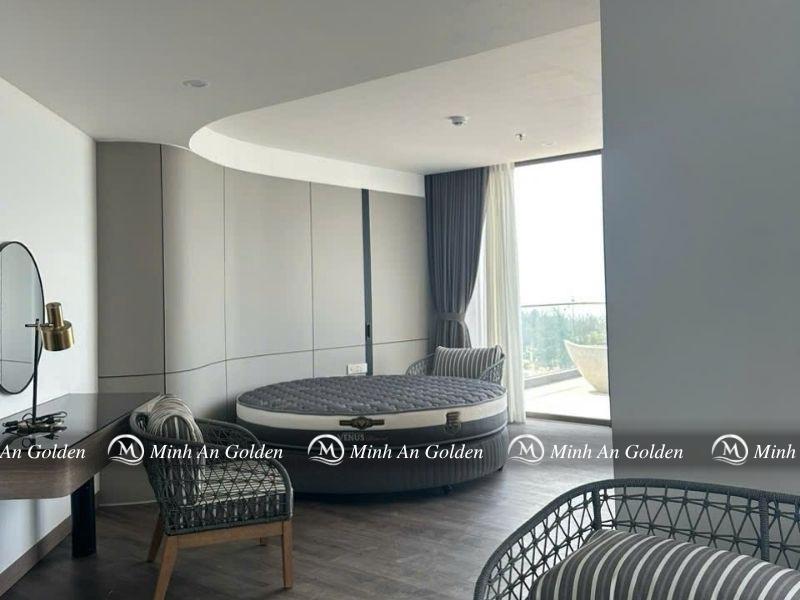 Divan Venus Diamond tròn phối hợp với nội thất sang trọng