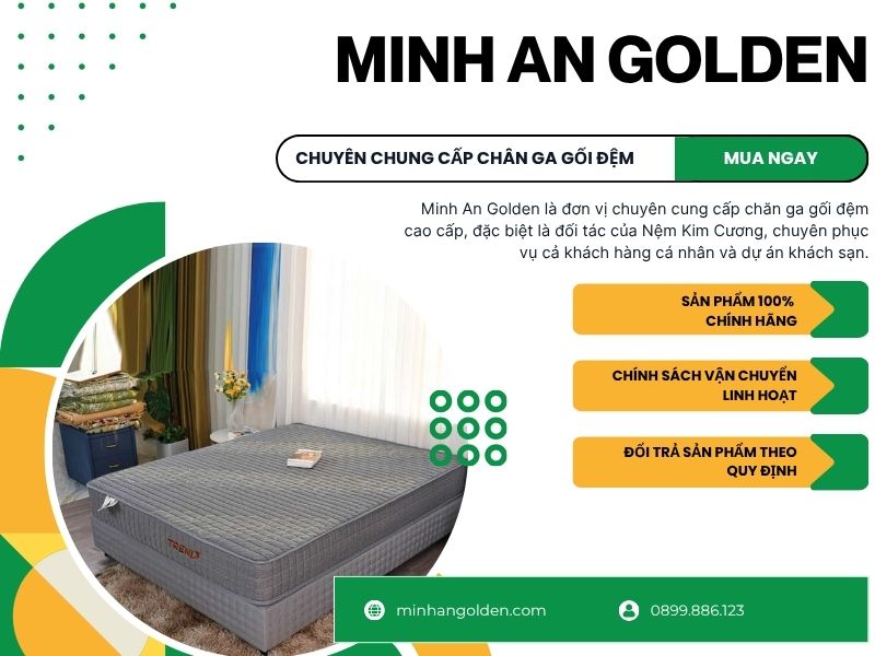 Minh An Golden đơn vị cung cấp đệm lò xò chính hãng, giá ưu đãi