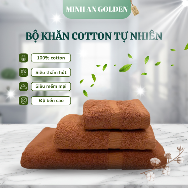 Bộ khăn tắm 100% cotton cao cấp