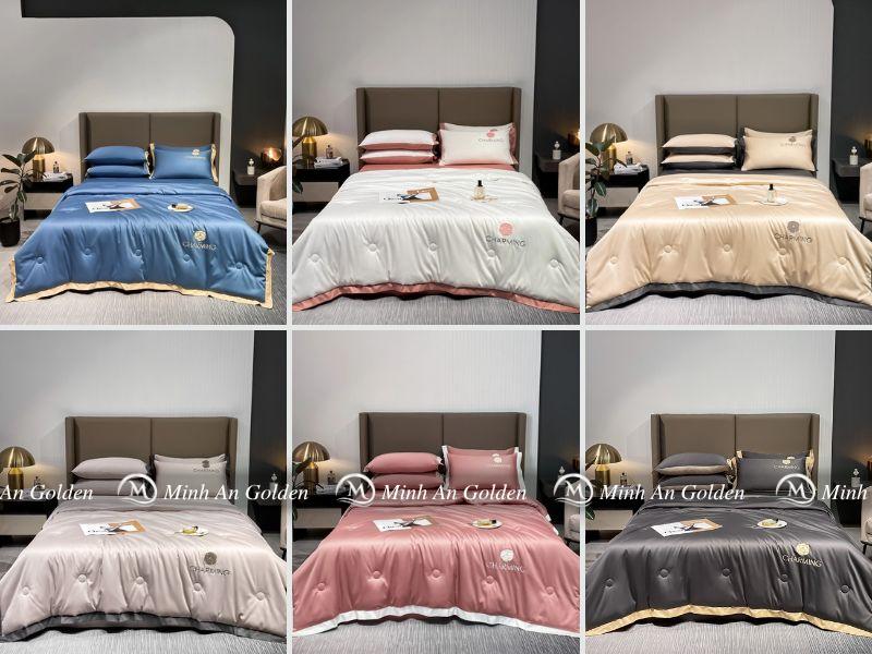 Bảng màu chăn ga Charming đa dạng, phù hợp mọi không gian Bảng màu chăn ga Charming đa dạng, phù hợp mọi không gian