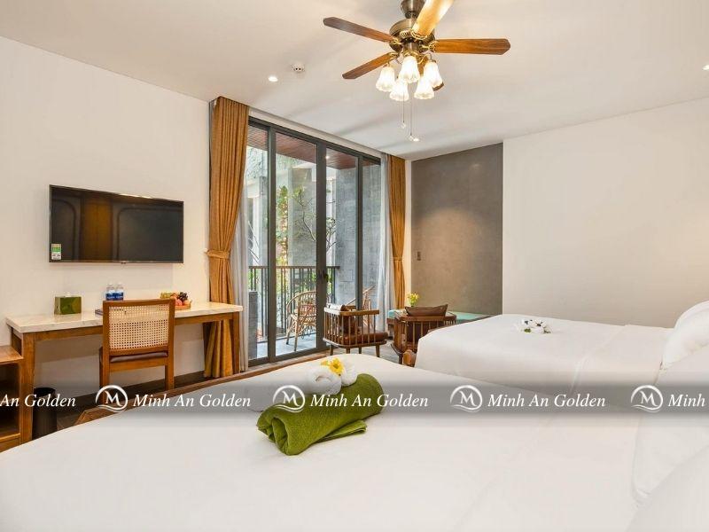 Bề mặt chăn ga mềm mịn, thoáng mắt