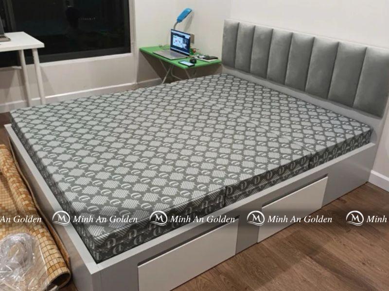 Đệm bông ép Korea Kaki