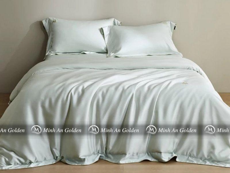 Bộ chăn ga gối lụa Mark Cross tại phòng ngủ hiện đại Bộ chăn ga gối lụa Mark Cross tại phòng ngủ hiện đại