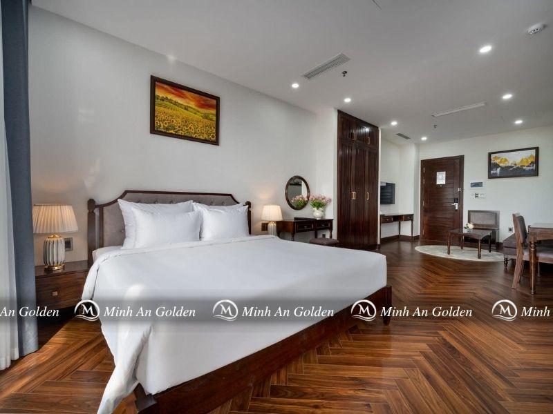 Bộ chăn ga T200 tại khách sạn ở Đà Nẵng