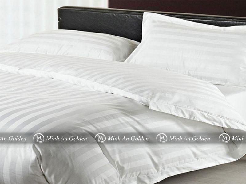 Chăn ga gối T250 sọc 3cm