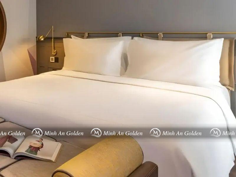 Chăn ga gối cotton T250 trắng trơn