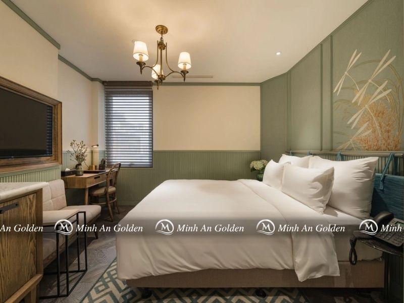 Bộ chăn ga gối T400 với thiết kế hiện đại phù hợp với không gian sang trọng, cao cấp