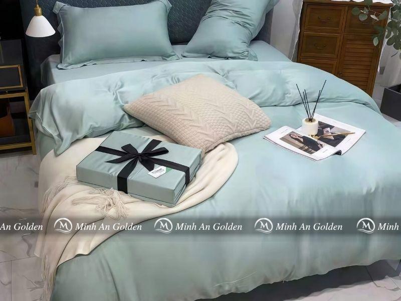 Chăn ga gối lụa Tencel 40s chất vải mềm, mát và sang trọng Chăn ga gối lụa Tencel 40s chất vải mềm, mát và sang trọng