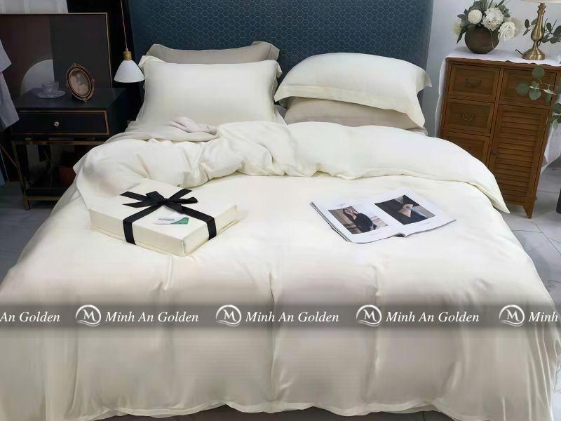 Bộ chăn ga gối Tencel 40s trải trên giường phong cách hiện đại Bộ chăn ga gối Tencel 40s trải trên giường phong cách hiện đại
