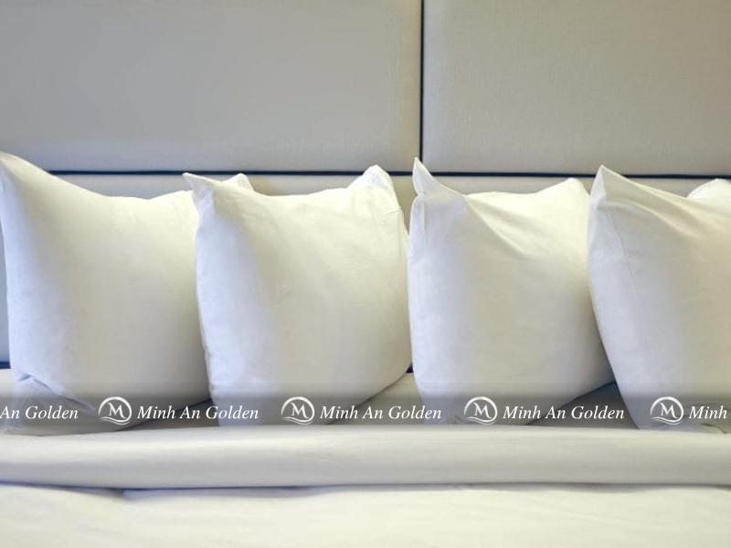 Gối bông hạt đàn hồi cao, kháng khuẩn và bền form Gối bông hạt đàn hồi cao, kháng khuẩn và bền form