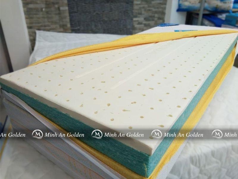 cấu tạo đệm bông cao su Titanium Kim Cương