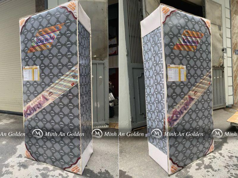 Đệm bông ép Korea Kaki Tuấn Anh với thiết kế phẳng và chắc chắn
