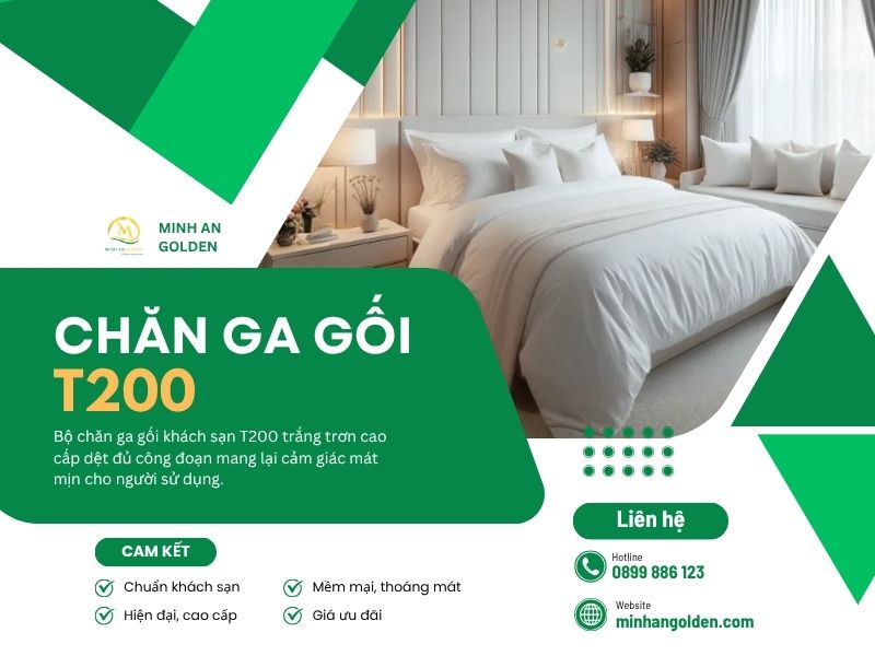 Minh An Golden chuyên cung cấp chăn ga gối đệm cho khách sạn, căn hộ
