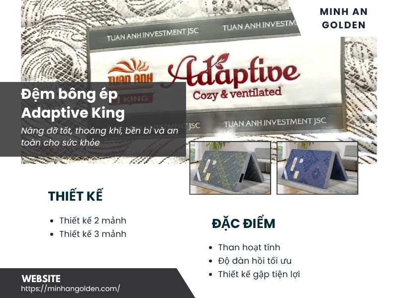 Minh An Golden chuyên cung cấp đệm Adaptive King than hoạt tính
