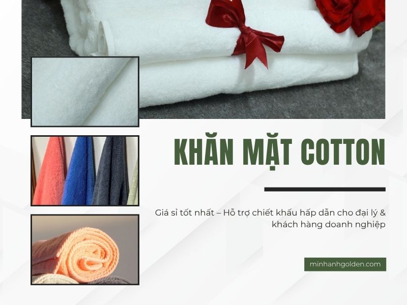 Mua ngay khăn cotton chính hãng tại Minh An Golden