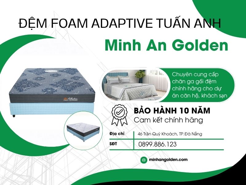 Minh An Golden – Đơn vị chuyên cung cấp đệm Foam Adaptive chính hãng