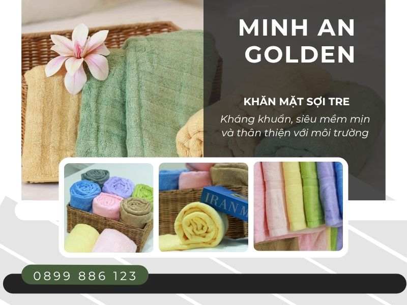 Mua ngay khăn mặt từ sợi tre tại Minh An Golden