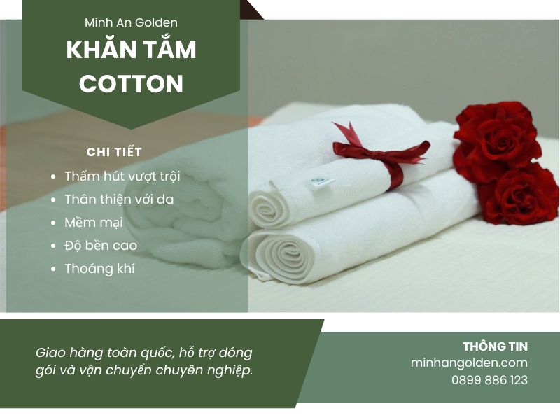 Minh An Golden cung cấp khăn tắm cho khách sạn, resort, villa