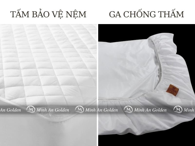 So sánh tấm bảo vệ nệm bọc chun so với ga chống thấm So sánh tấm bảo vệ nệm bọc chun so với ga chống thấm