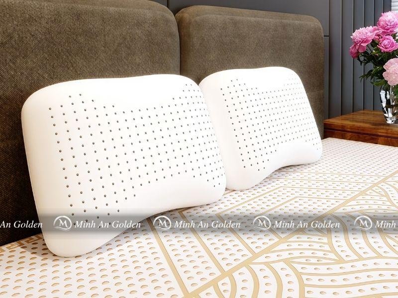 Ruột gối cao su thiên nhiên với các lỗ thoáng khí