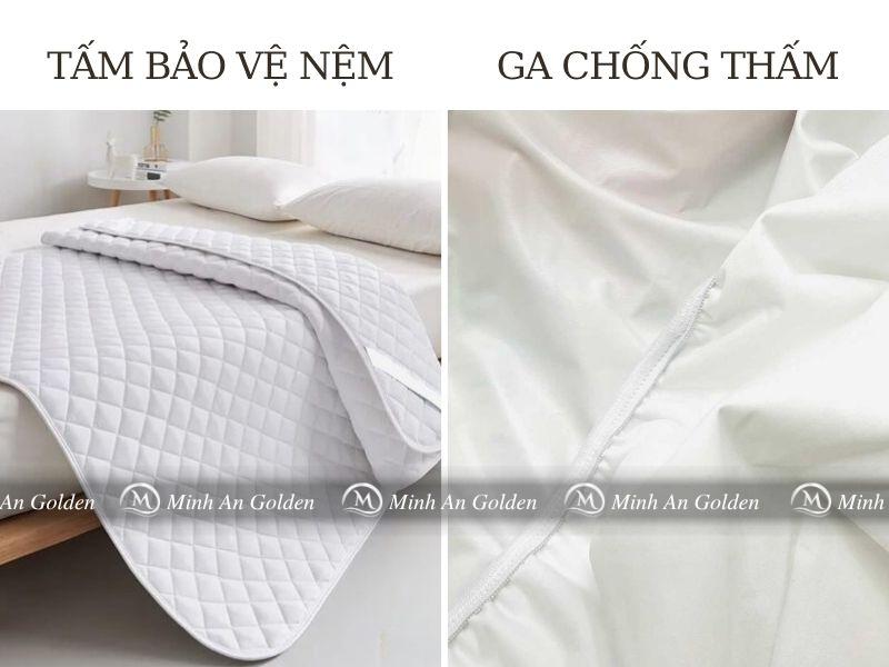 Ảnh so sánh tấm bảo vệ chống thấm với ga chống thấm