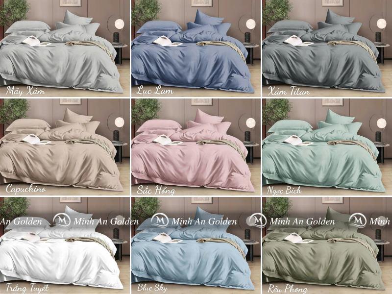 Bảng màu chăn ga gối Tencel