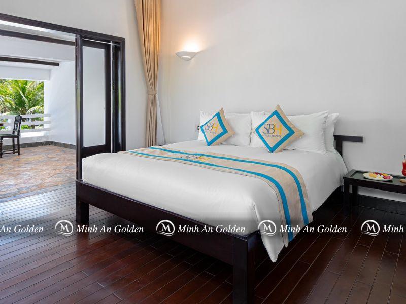 Chăn ga cotton T400 tạo cảm giác mềm mượt và chắc chắn