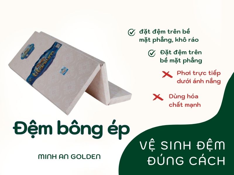 Một số lưu ý khi sử dụng và bảo quản đệm bông