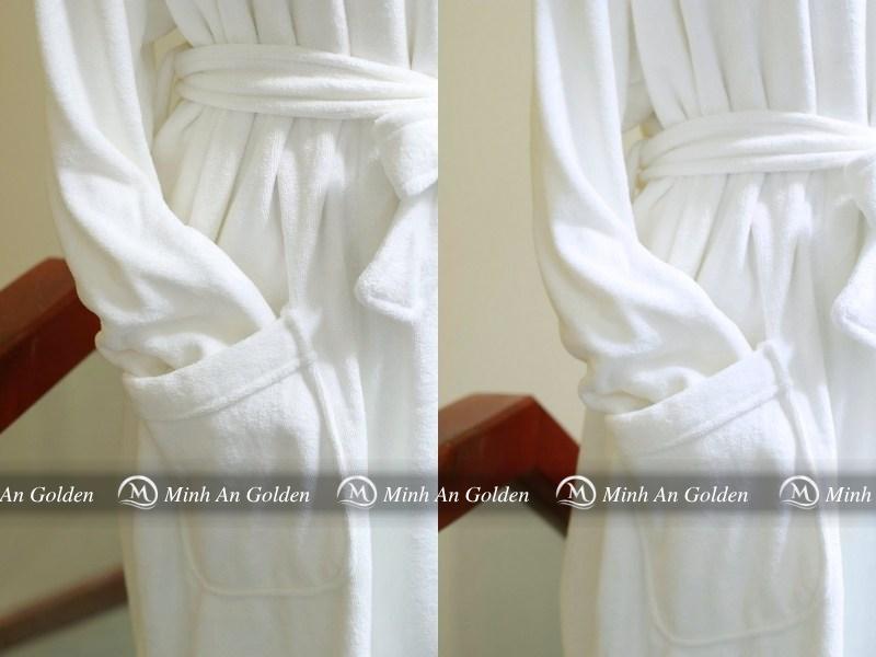 Áo choàng tắm sợi bông thấm hút tốt và an toàn cho da