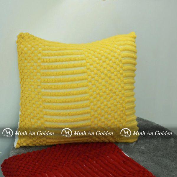 Gối trang trí vải len