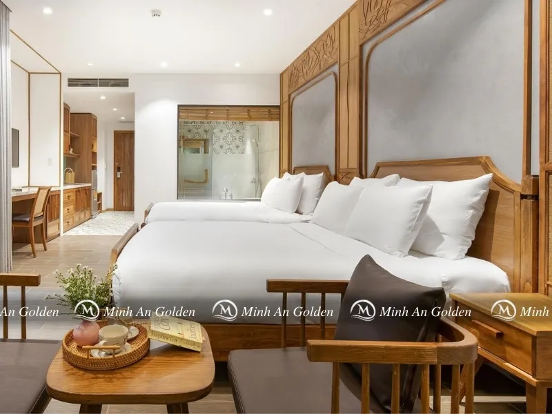 Chăn ga gối khách sạn thiết kế tối giản phù hợp nhiều phong cách nội thất