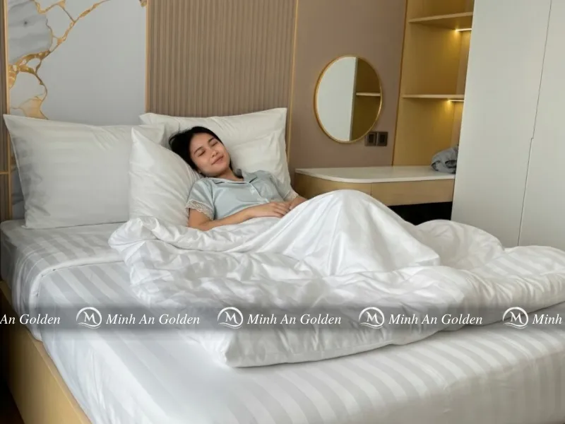 Đệm khách sạn êm ái khi nằm