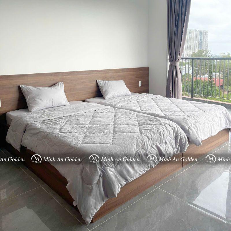 Bộ chăn ga gối chất liệu Tici Cotton cao cấp