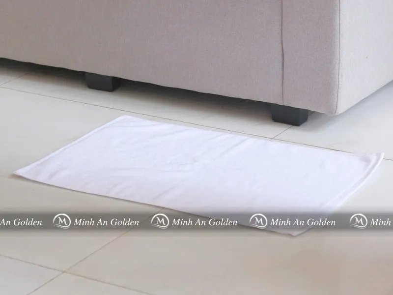 Mẫu thảm lau chân thường thấy tại khách sạn căn hộ