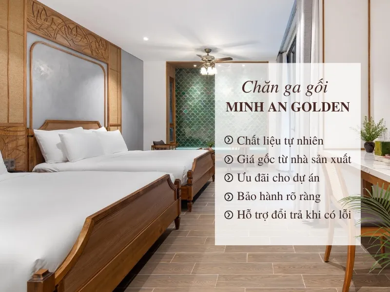 Chăn ga gối khách sạn