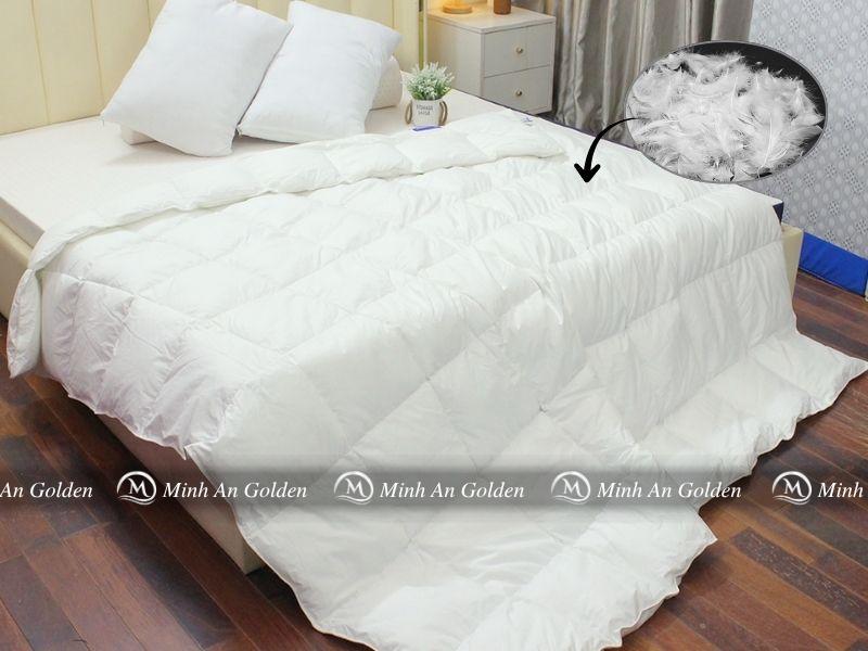 Ruột chăn lông vũ tự nhiên siêu nhẹ, ấm áp và thoáng khí
