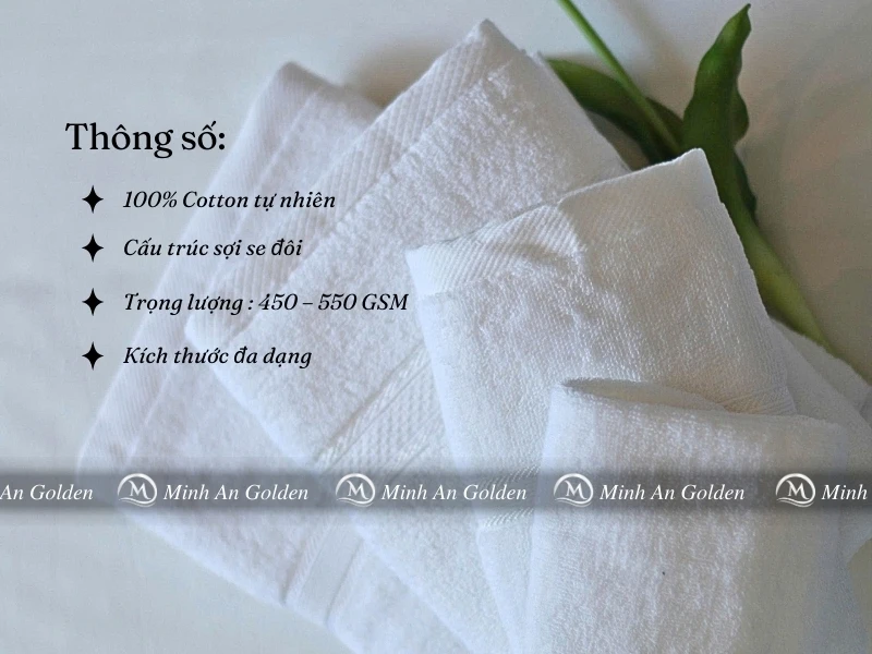 Mô tả cấu trúc sợi, định lượng và tiêu chuẩn sản xuất khăn mặt