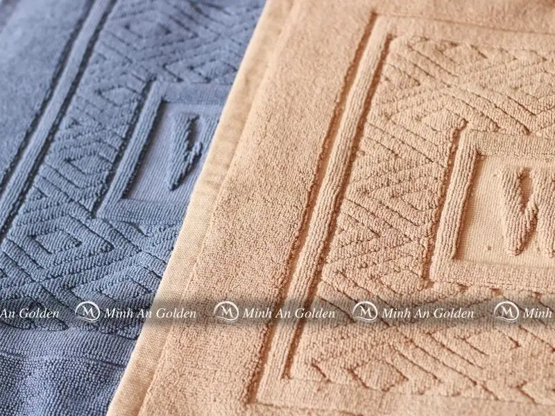 Cận cảnh bề mặt thảm lau chân