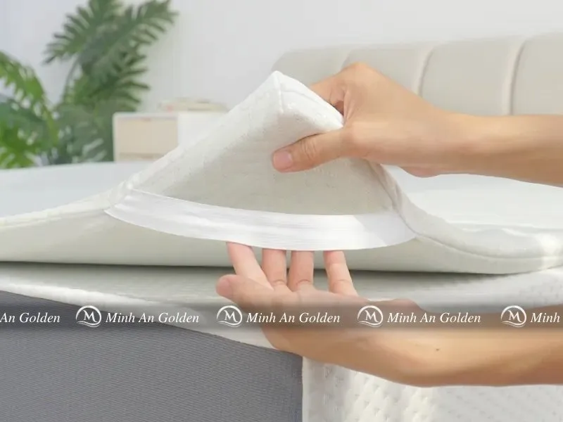 Topper cao su thiên nhiên bền bỉ, kháng khuẩn và thoáng khí