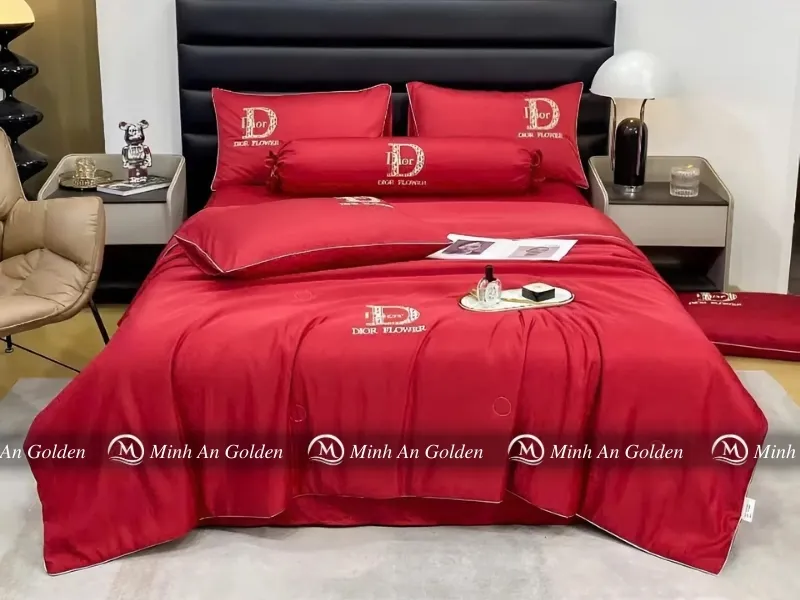 Màu chăn ga gối đệm đẹp hợp mệnh Hỏa